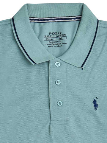 Men's Branded Polo - Pista Green