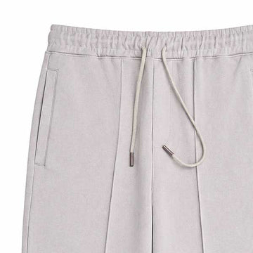 MAN BERSHKA TERRY TROUSER - BEIGE