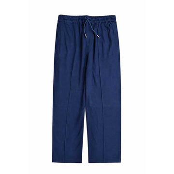 MAN BERSHKA TERRY TROUSER - NEVY BLUE