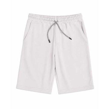 MAN BERSHKA TERRY SHORT - CREAM