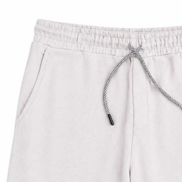 MAN BERSHKA TERRY SHORT - CREAM