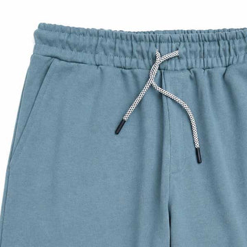 MAN BERSHKA TERRY SHORT - LIGHT GREEN