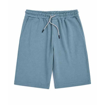 MAN BERSHKA TERRY SHORT - LIGHT GREEN