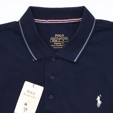 Men's Branded Polo - Navy Blue